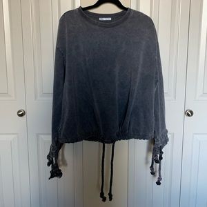 Zara thick gray sweatshirt